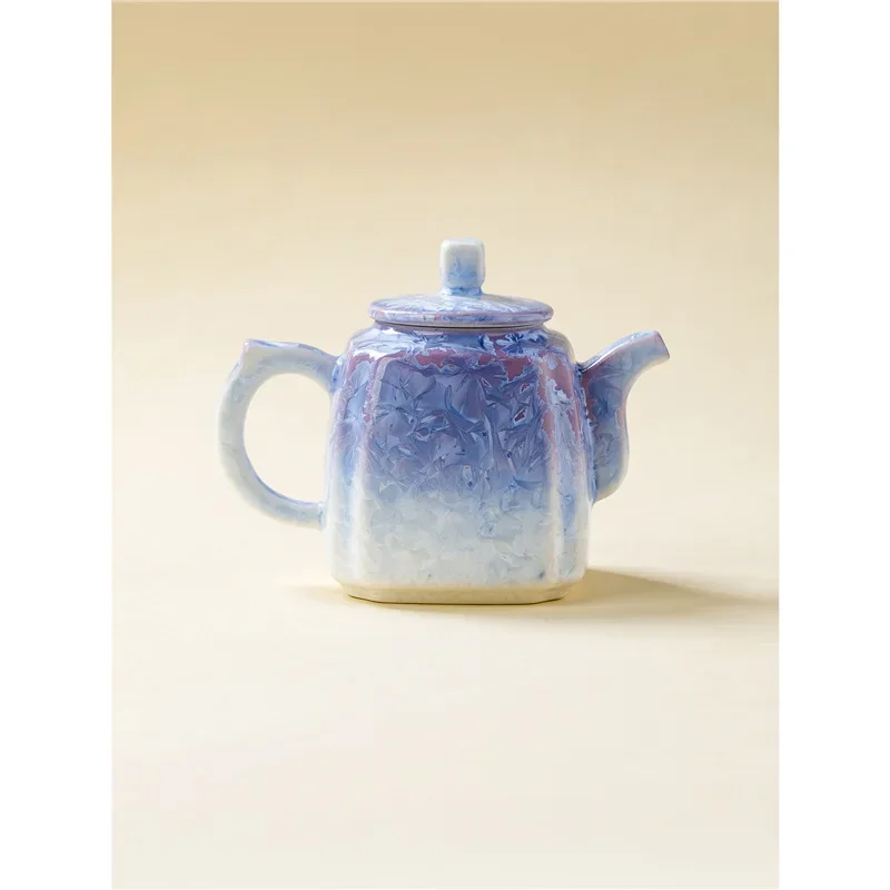 Suyuan Crystal Glaze Teapot with Built-in Filter for Tea Making Household High-end Large-capacity Ceramic Tea Set Single Pottea