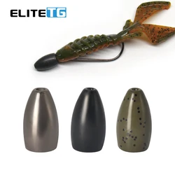 Elite TG Piombo al tungsteno Peso lanciante Texas/Carolina Rig Proiettile Spigola Pesca Piombini Accessori esca Peso al tungsteno 1,8 g-14 g