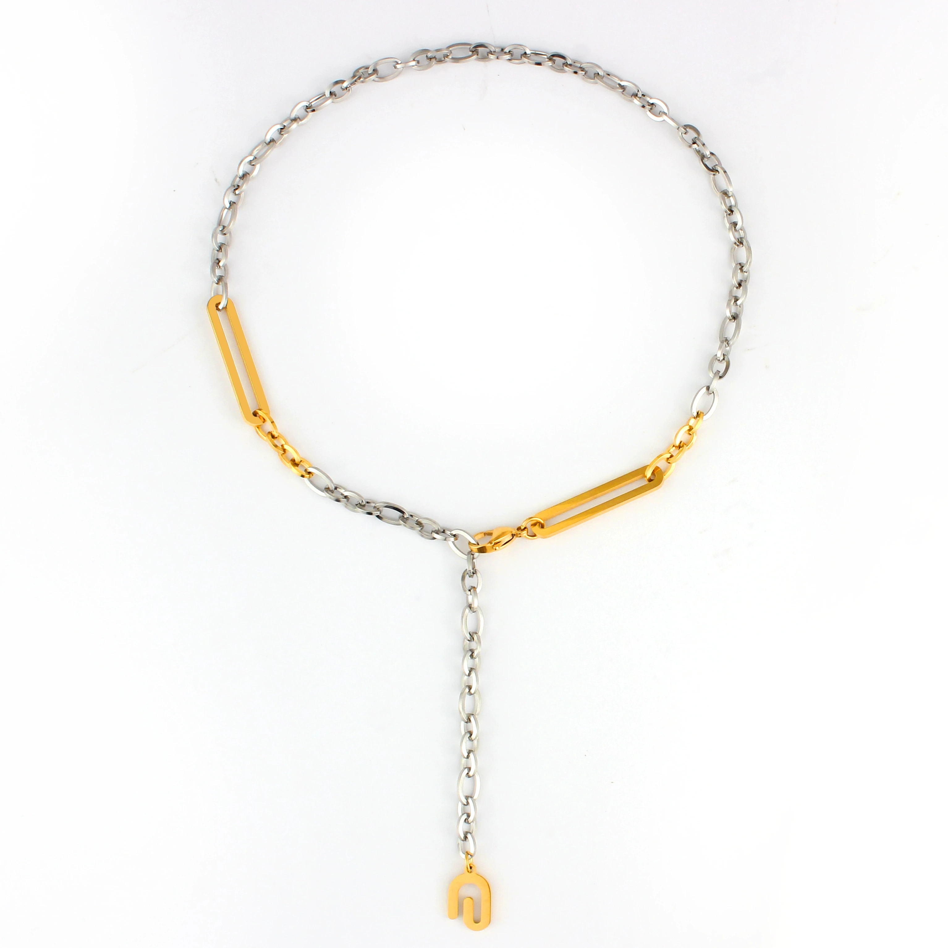 

Vintage Punk Metal Letter Rock HipHop Trend Long Pendant Titanium steel Chain Choke Necklace For Women Men Girls Fashion Jewelry