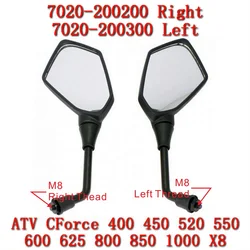Orignal A Pair Rear View Mirror Left & Right For CF Moto CForce 1000 400S 450 520 550 600 800 850XC ATV Accessories 7020-200A00