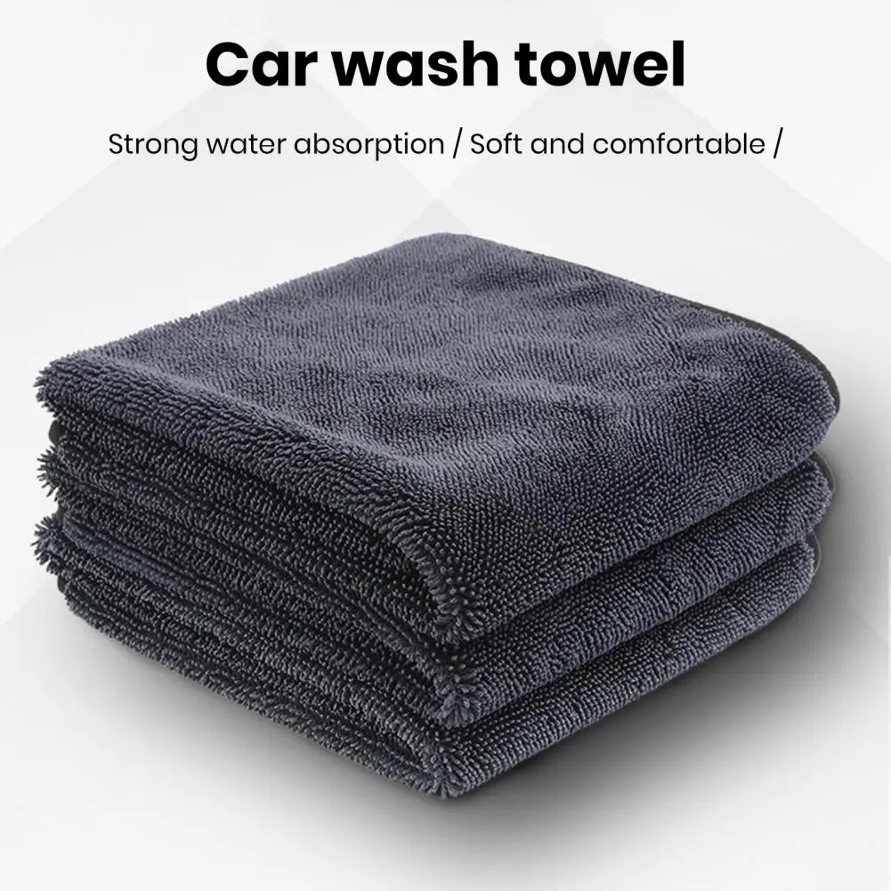 Serviette de Lavage de Voiture en Microcarence Ultra Absorbante, Gril de Livres pour Lavage de Voiture Sans Rayures, Protection Contre l'Éclat, Élimination de la Grime