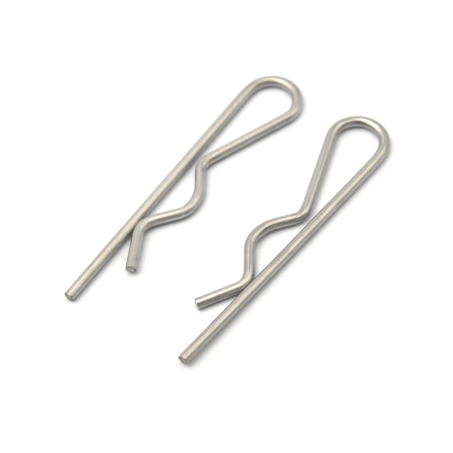 Custom 10PCS Wire 1.5mm Length 45mm R Shape Pin Fastener  Stainless Steel Wire Forming Spring