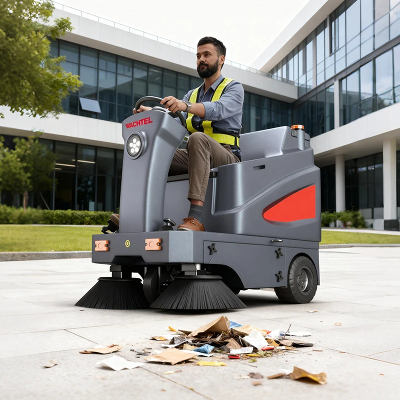 Good Quality Street Floor Cleaning Machine Electric Street Sweeper Industrial Ride on Road Street Floor Sweeper
