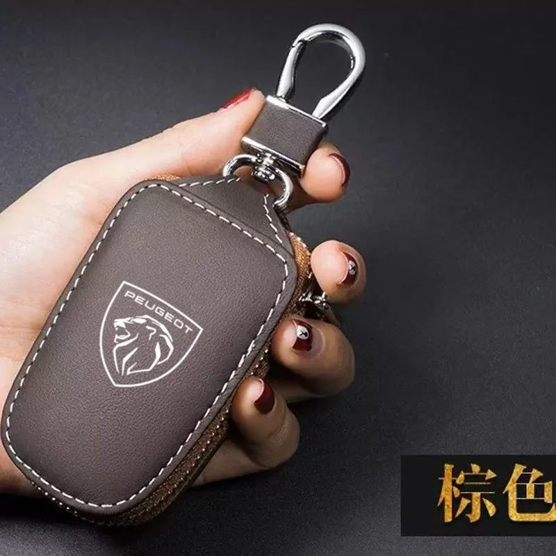 Car Key Bag Auto Keys Organizer Dust-proof Cover For Peugeot 408 4008 308 3008 Rifter 5008 508 2008 208 301 RCZ Accessories