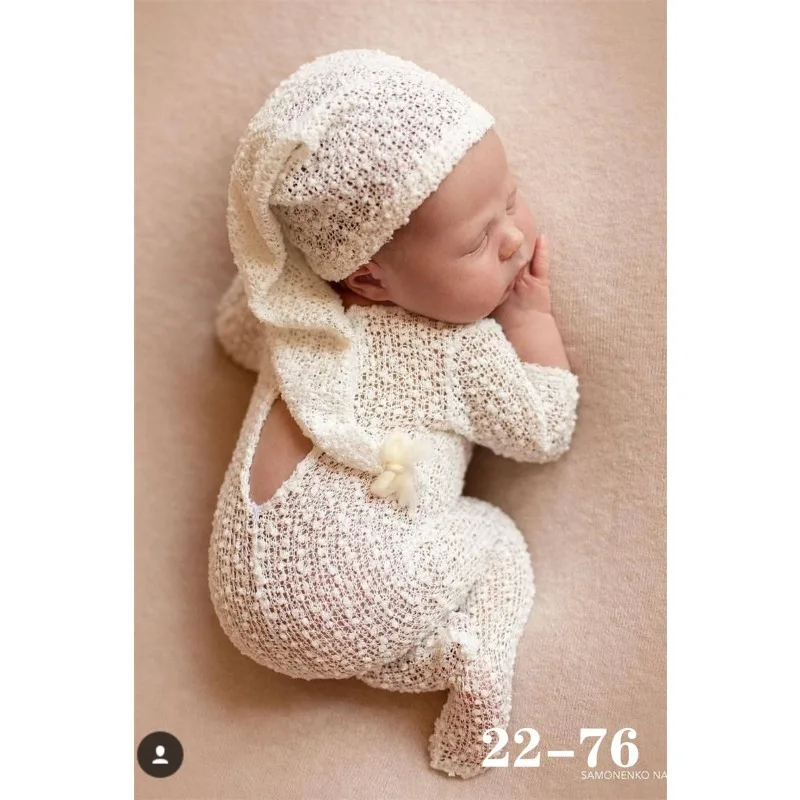 3pcs Set Newborn Baby Theme Clothing Photography Baby Full Moon Hundred Day Photography Newborn Photography Clothing Accessories image 4