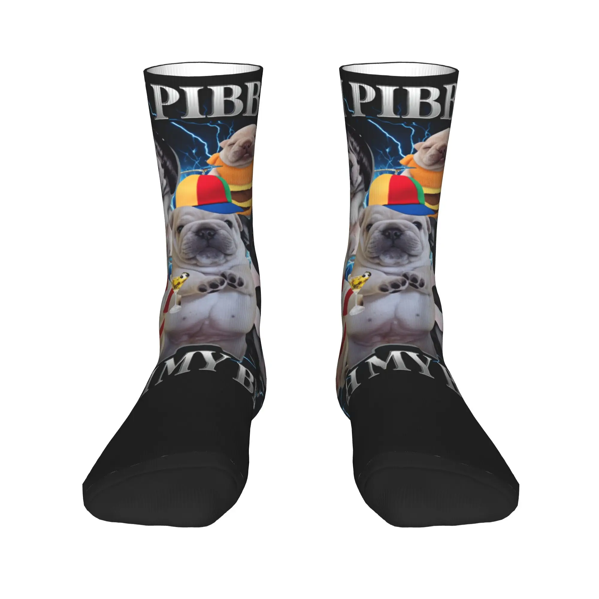 أنا Pibble الكلب جرو غسل تنظيف بلدي البطن الجوارب جوارب أنيقة الخريف عدم الانزلاق زوجين الجوارب جودة الرسم في الهواء الطلق الجوارب