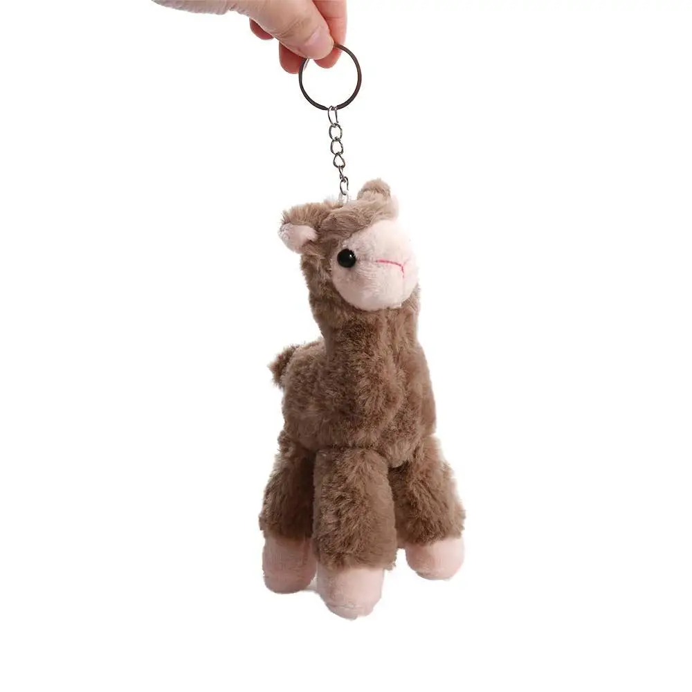 

Pendant Backpack Accessory Key Trinket Bag Decoration Stuffed Keychain Alpaca Keychain Animal Keyring Sheep Key Ring