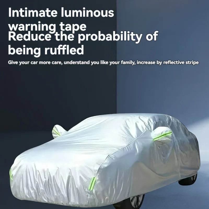 Universal Vehicle Cover - All Weather Snow, Sun, and Dust Protection - Durable, UV Resistant Outdoor Protective Cover for Your V