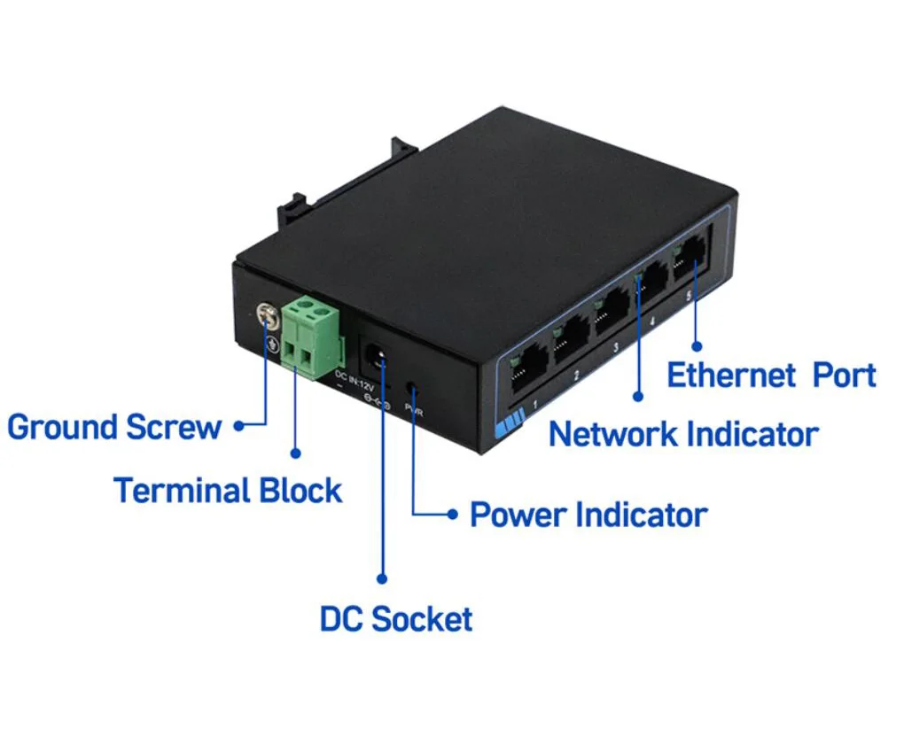 Imagem -05 - Switch Ethernet Eficiente em Energia Din-rail Portas Gigabit 1000mbps Sg1005