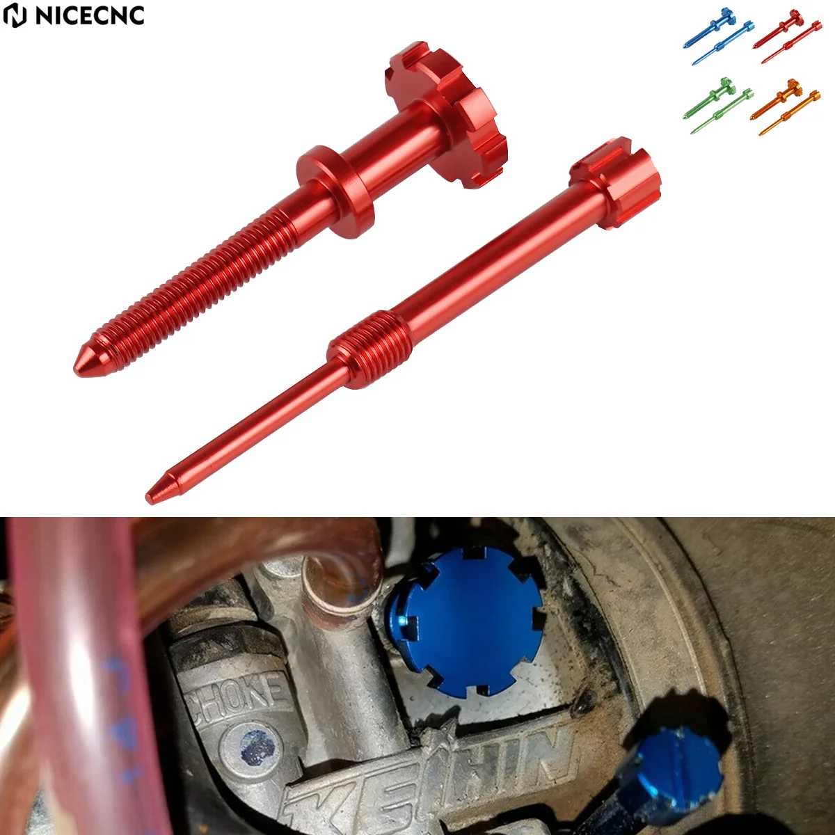 

NICECNC For Beta XTrainer 300 2015-2022 RR300 RR250 RR 300 250 2013-2022 Motorcycle Air Carburetor Fuel Mixture Adjust Screw Kit