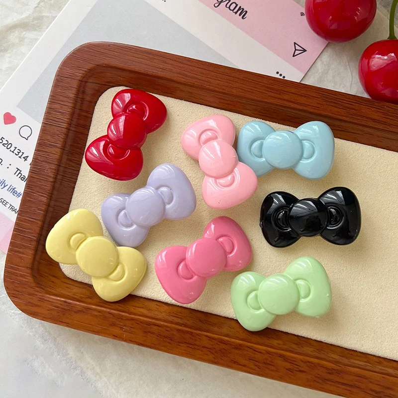 

Kawaii Bow Hairpin Hair Accessories Cute Girl Heart Side Clip Bangs Temperament Jewelry