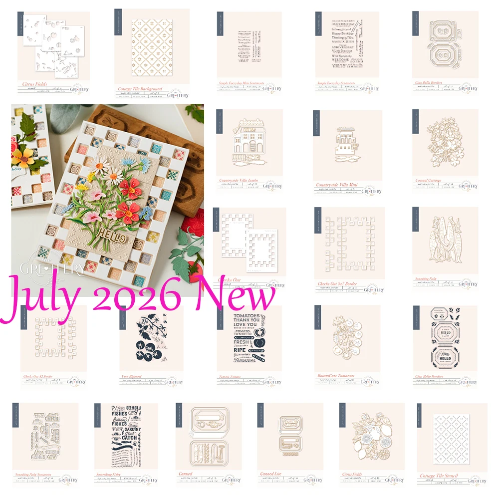 July 2026 New Simple Everyday Mini Sentiments Stamp Set Metal Cutting Dies Stamps Stencils for DIY Scrapbook Card Handmade Photo
