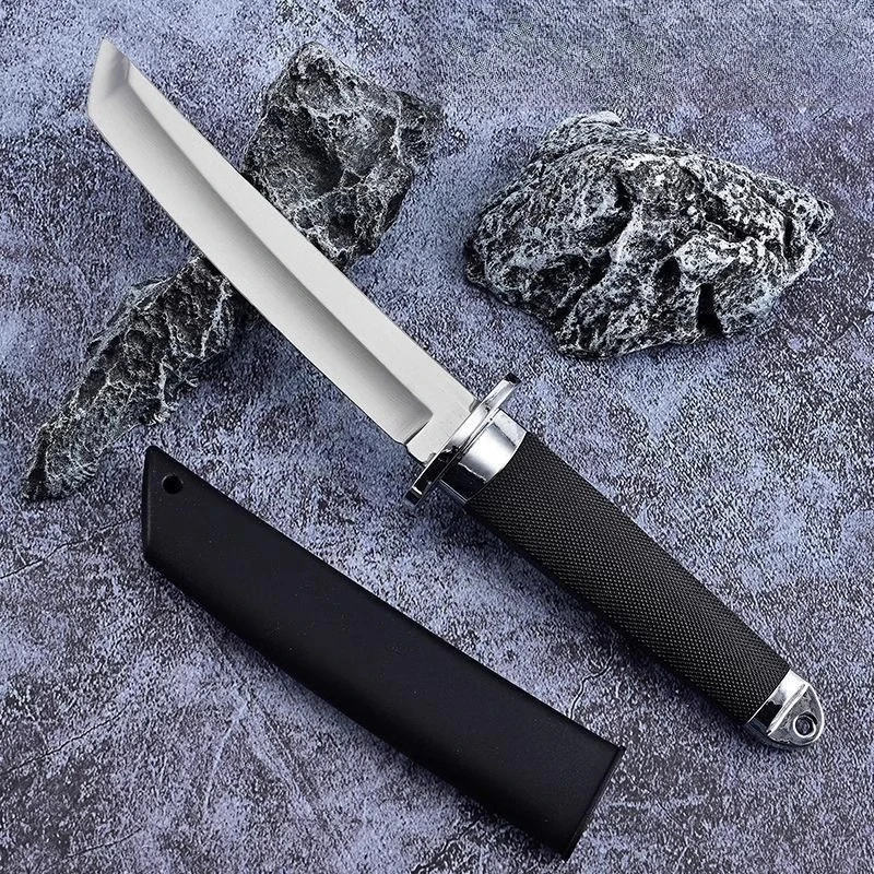 Samurai Style Kitchen Knife Professional Survival Knife Sleeve for Cutting Meat and Fruits Multi-functional Bone Removal Knife