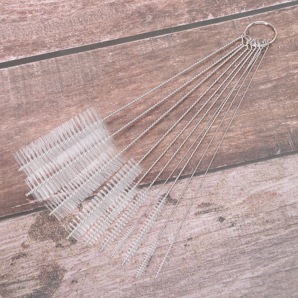 

20pcs Brush Set Long Handle Kitchen Stainless Steel Soft Blot Removing Housework Kitchen Brush Pan Car