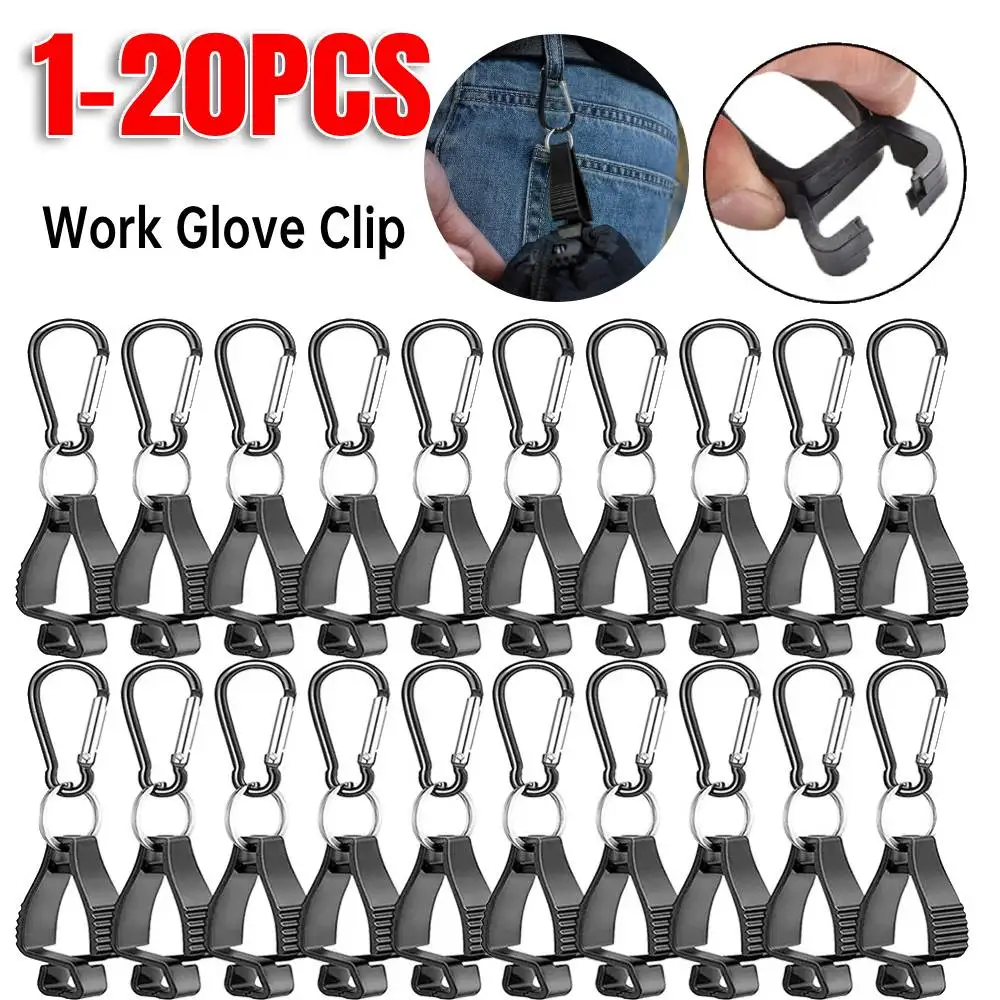 1-20Pcs Multifunctional Glove Clip Holder Hanger Guard Clamp Anti-Lost Work Clamp Grabber Catcher for Construction Guard Labor