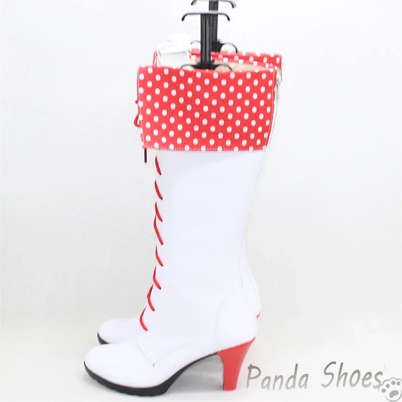 أحذية تنكرية من Game Rebellion Amami Haruka أزياء أنيمي كوس كوميك التأثيرية أحذية الدعامة لحفلات الهالوين