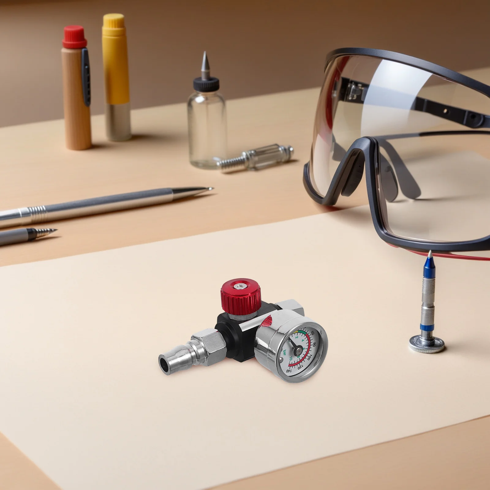 G1 4 منظم ضاغط الهواء صمام بخاخ الطلاء التحكم في الضغط المضمن أدوات تعمل بالهواء المضغوط منظم هواء قوي وموثوق