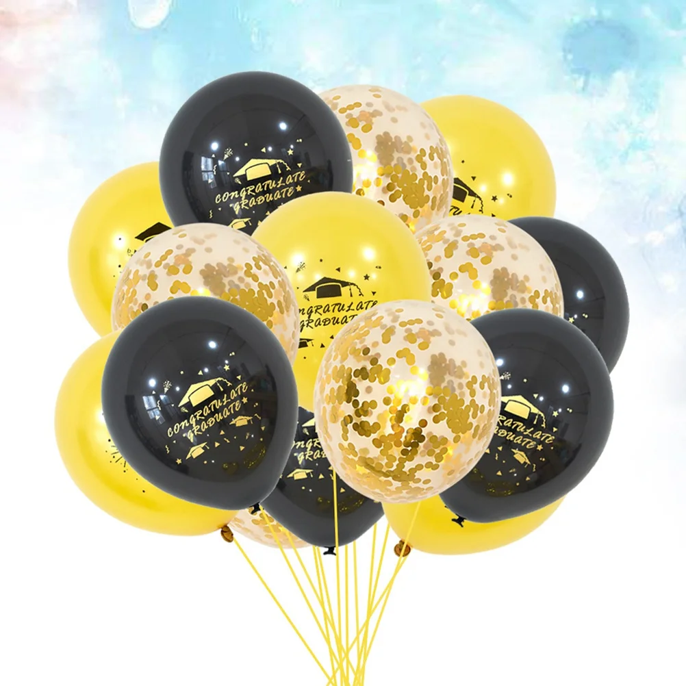 

15Pcs Creative Graduation Balloon Set Latex Foil Heart Star Balloons Party Decoration Ceremony Supplies Latex Balloon