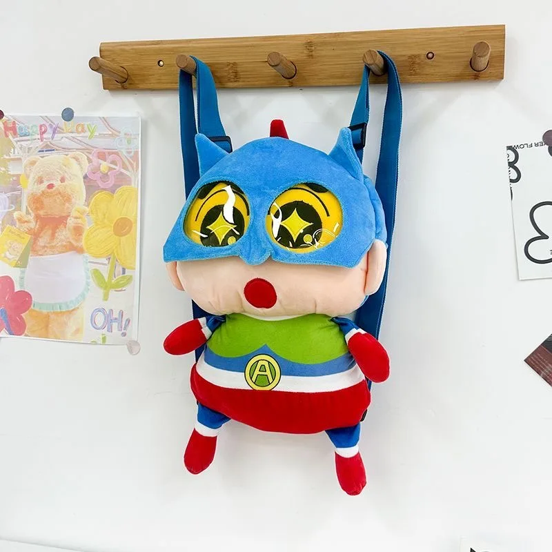 MINISO карандаш Шин Чан динамический Супермен милый рюкзак дорожный мультяшный кукольный рюкзак студенческий школьный рюкзак детский подарок на день рождения