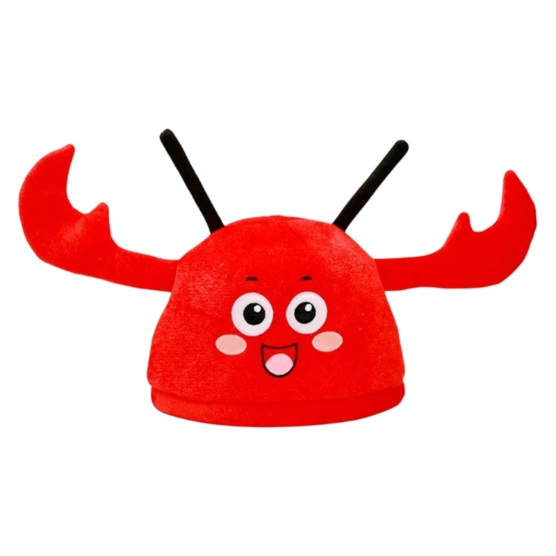 Q39C Plush Sea Creature Party Hat, Funny Headwear Costume Headpiece for Adult Photos