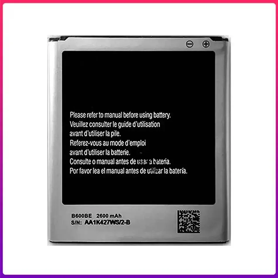 Mobile Phone Battery For Samsung Galaxy S4 Active i9500 i9505 i9295 G7106 G7100 B600BE B600BC 2600mAh Reliable Replacement