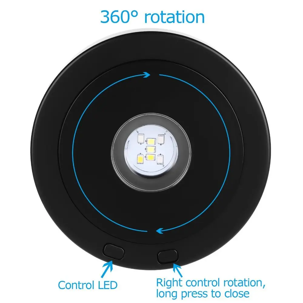 Black Sliver Wood Pedestal Lighted Base Spinning Base For Crystals Led Rotating Display Stand 8 Light Modes Display Pedestals