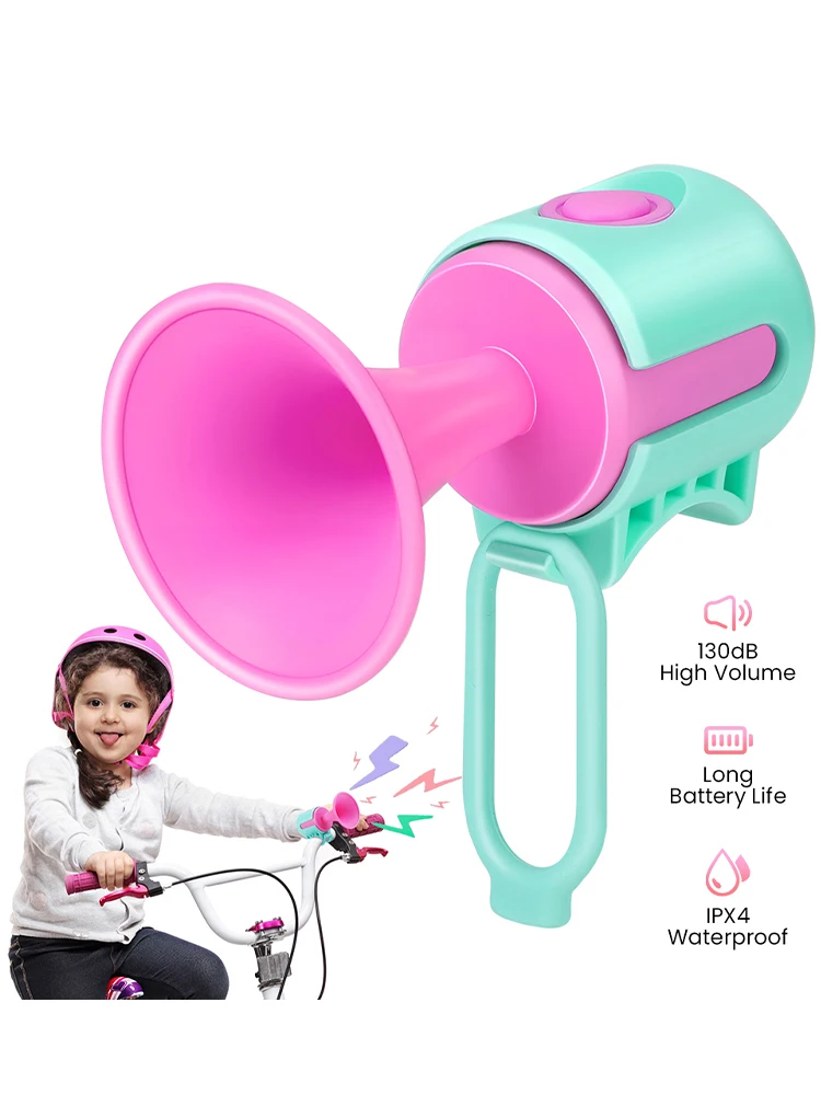 AliExpress NONE Children Bikes Bell 130dB Loud Safety Horn Bike Handlebar Bells Scooters Bells With Strap Bicycle Accessories