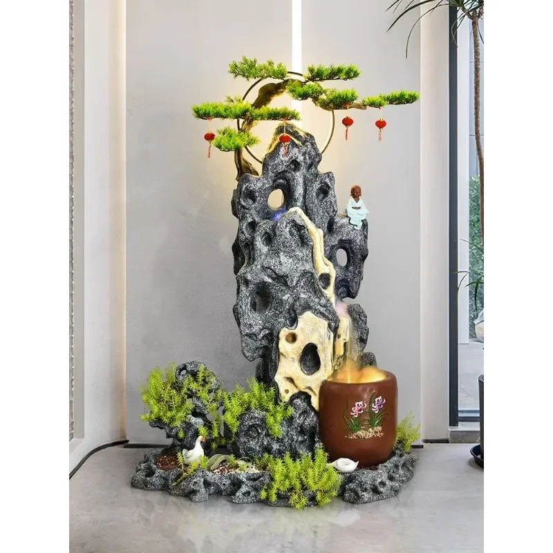 

Enter the living room, courtyard, balcony, garden landscaping, and arrange Taihu stone rockery, flowing water fountain to