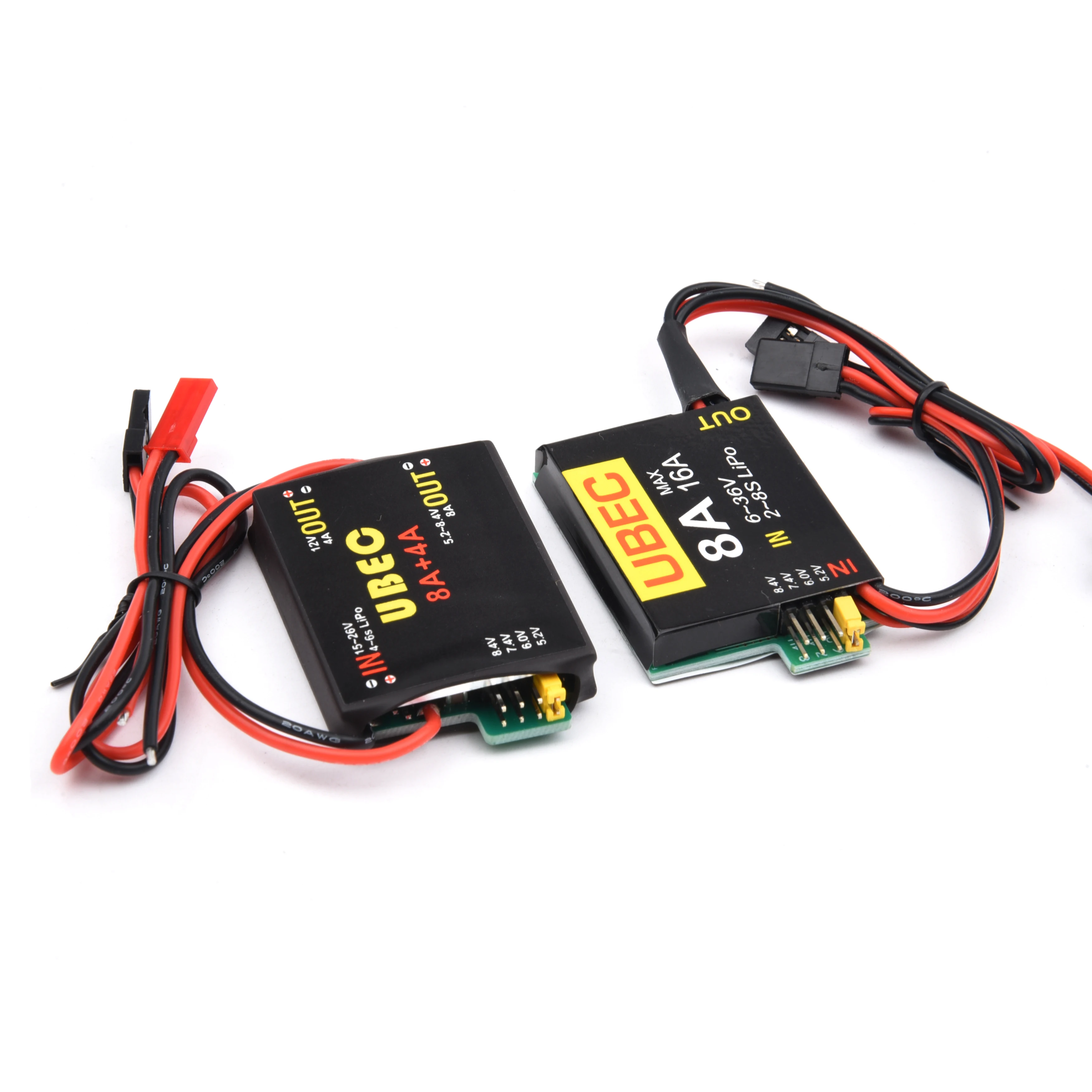 New 2S-6S 6-36V UBEC-8A BEC & DUAL UBEC 8A /16A 5.2/6.0/7.4V/8.4V Servo Separate Power Supply RC Car Fix-Wing Airplane Robot Arm