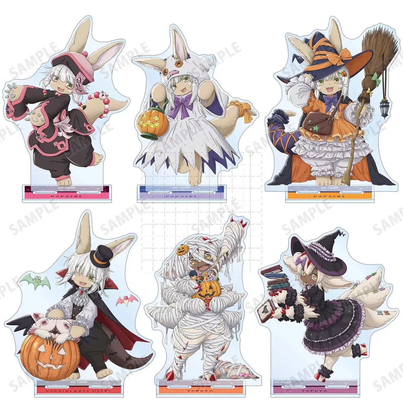 

Game Irumyuui Wazukyan Vueko Faputa Riko Nanachi Acrylic Stand Doll Anime Figure Model Plate Cosplay Toy for Gift