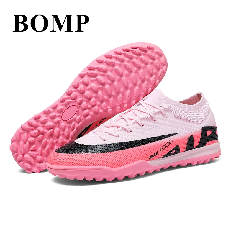 

High Quality Pink Men's Soccer Shoes Professional Football Shoes Unisex Lightweight Society Soccer Cleats Men Football Sneaker