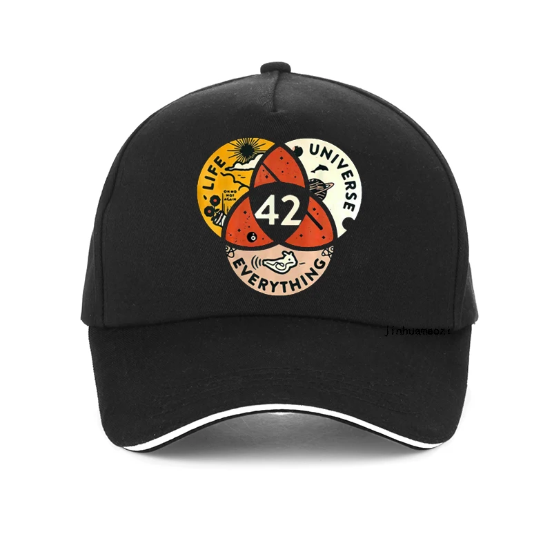 

Unisex 42 The Answer To Life The Universe And Everything Douglas Adams Men Baseball cap Summer Women sunhat