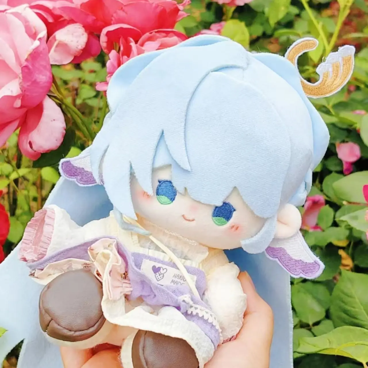 애니메이션 게임 혼카이: 스타 레일 로빈 20cm 봉제인형 귀여운 드레스업 플러시 장난감 성인 및 어린이 선물용 수집품