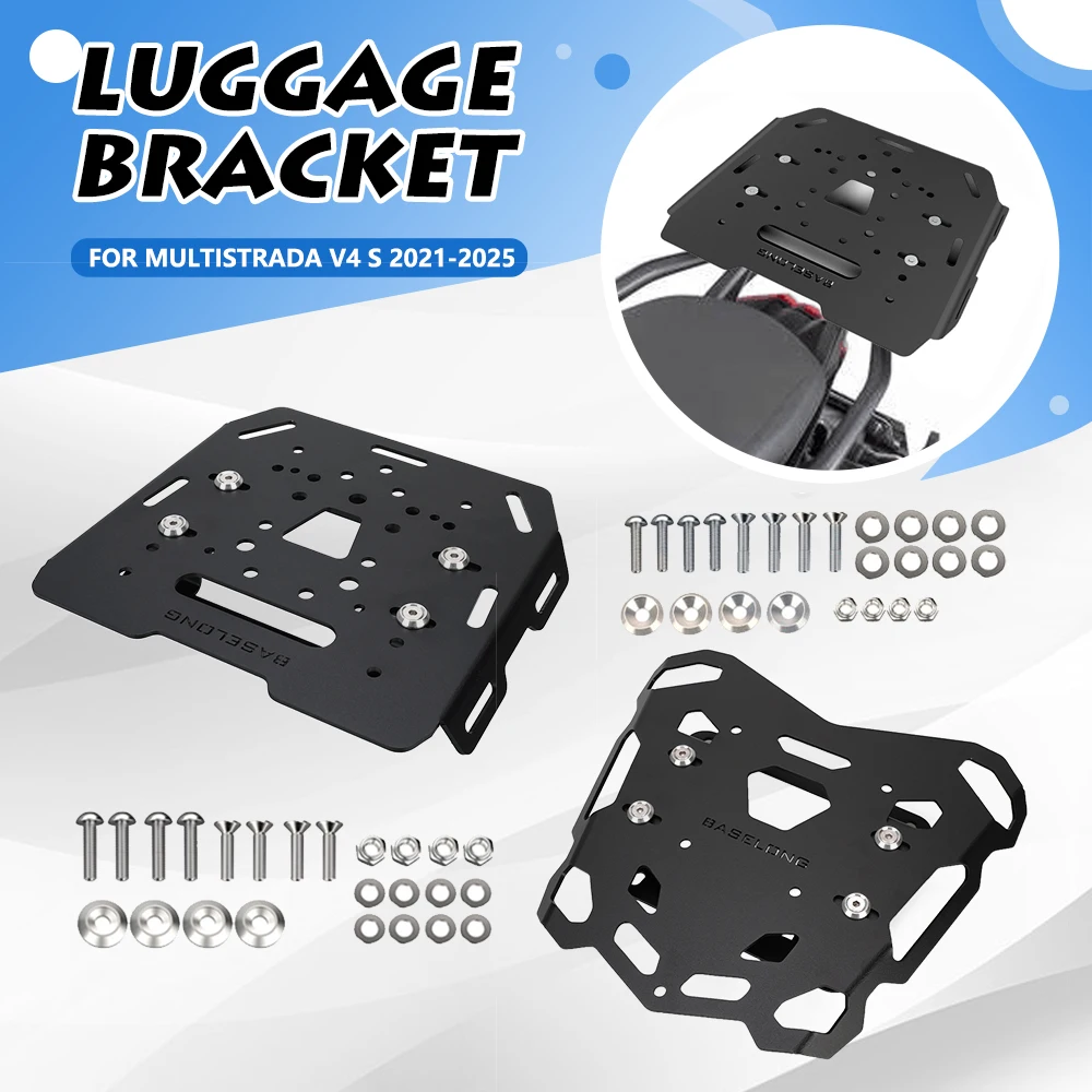 FOR DUCATI MULTISTRADA V4 S TRAVEL RADAR 2023 2024 Motorcycle Carrier Case Top Box Support Holder Bracket Rear Luggage Rack