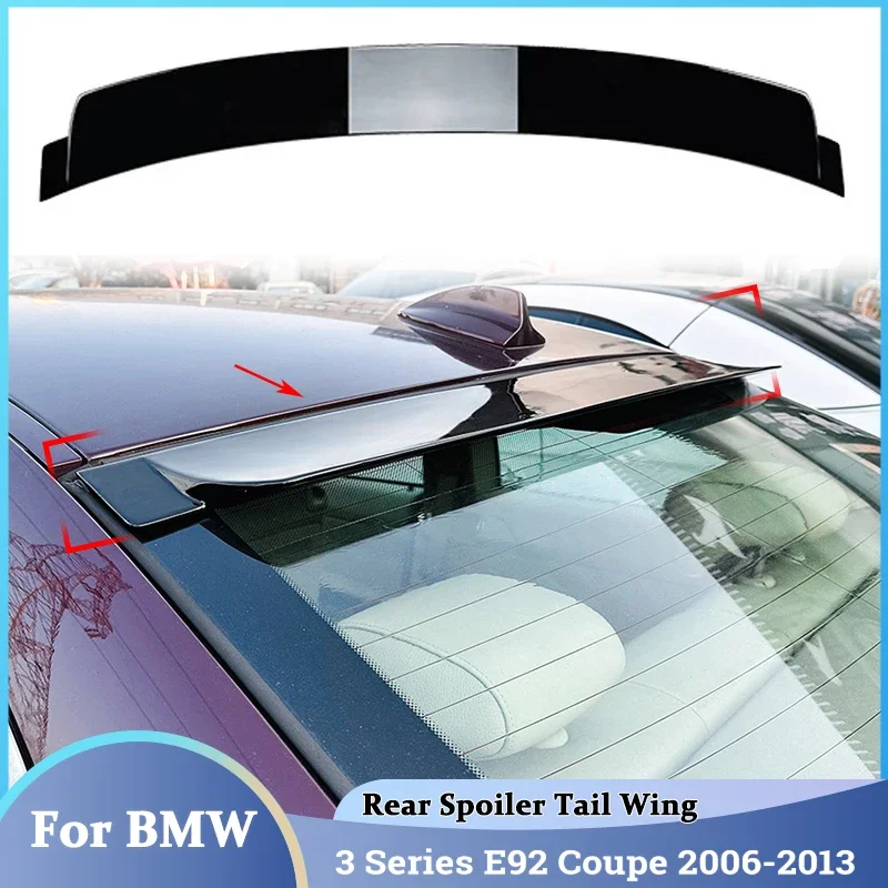 For BMW 3 Series E92 Coupe 2006-2013 Rear Trunk Spoiler Tail Fin Rear Roof Lip Spoiler Rear Window Roof Spoiler Wing Accessories