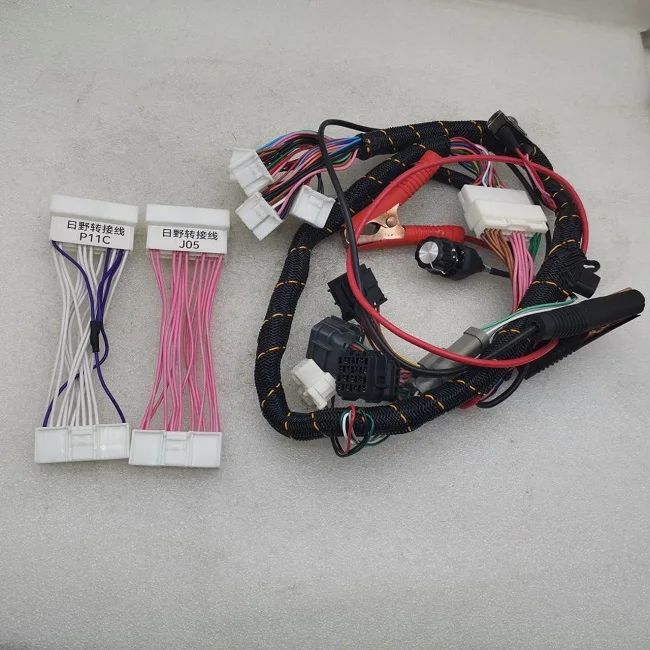 SK200-8 SK330-8 SK450-8 excavator engine test cable J05 J08 P11C engine starter wiring harness