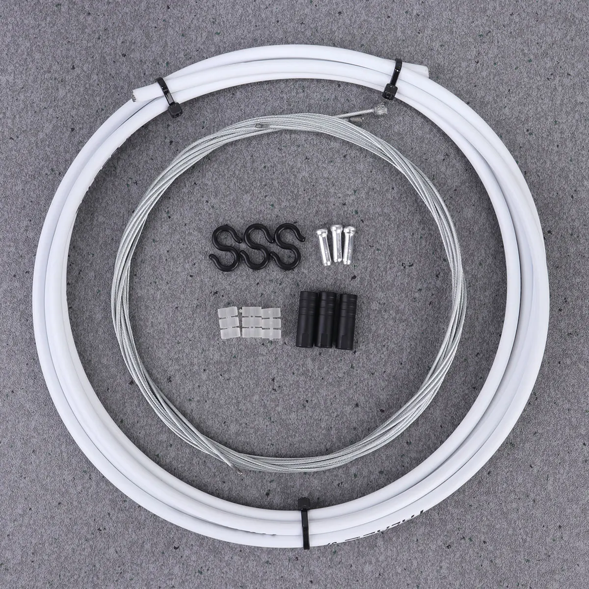 

1 set 1 Set Bike Brake Derailleur Cable Kit Brake Line High-Strength Wear-Resistant Shifting Wire For Mountain Bike White