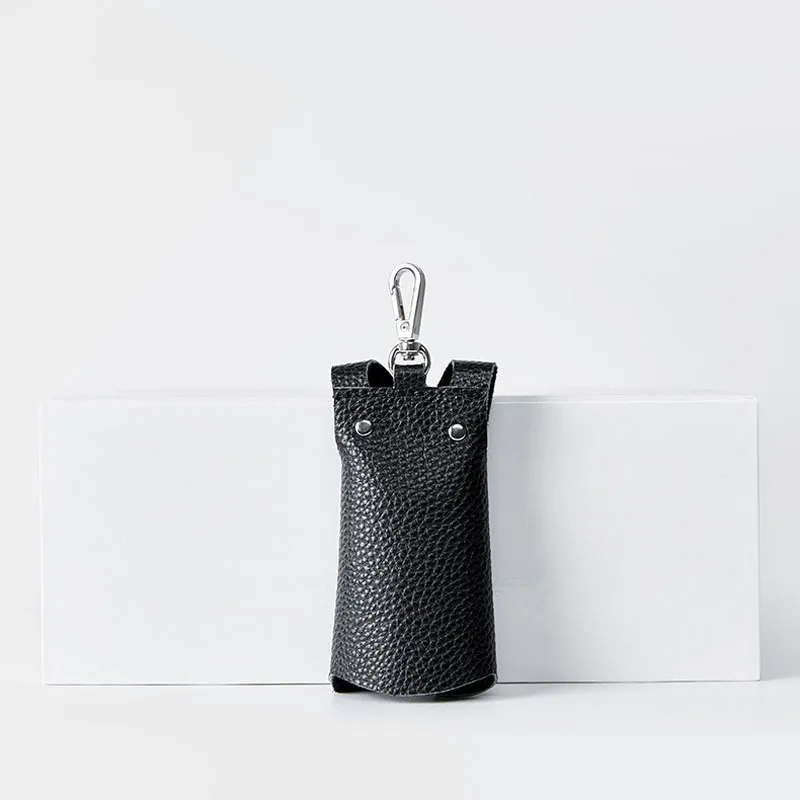 Porte-clés en cuir véritable pour hommes et femmes, portefeuille de voiture fendu de vache, étui à clés de gardien 007, sac à cartes, évaluateurs, femmes