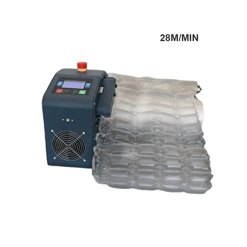 

110V-220V 28M/min Automati Air Cushion Machine Air Column Bag Gourd Film Continuous Inflator Air Filling Sealing Bubble Film