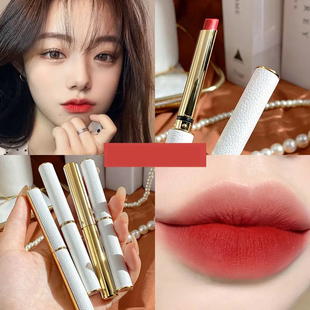 Velvet Lipstick Lip Gloss Matte Waterproof Non-stick Lip Tint Long Sexy Lasting Red Cup Matte Lip Stick M1P5