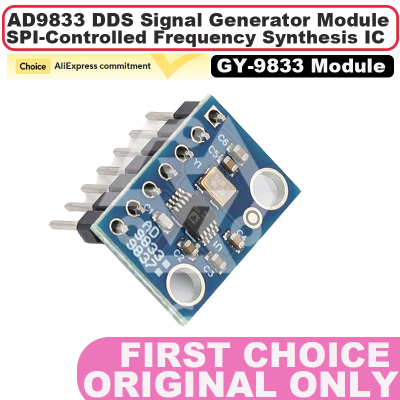 Module GY-9833 AD9833 Module générateur de signaux DDS |   Circuit intégré de synthèse de fréquence contrôlé SPI ​   AD9833BRMZ AD9833BRM AD9833