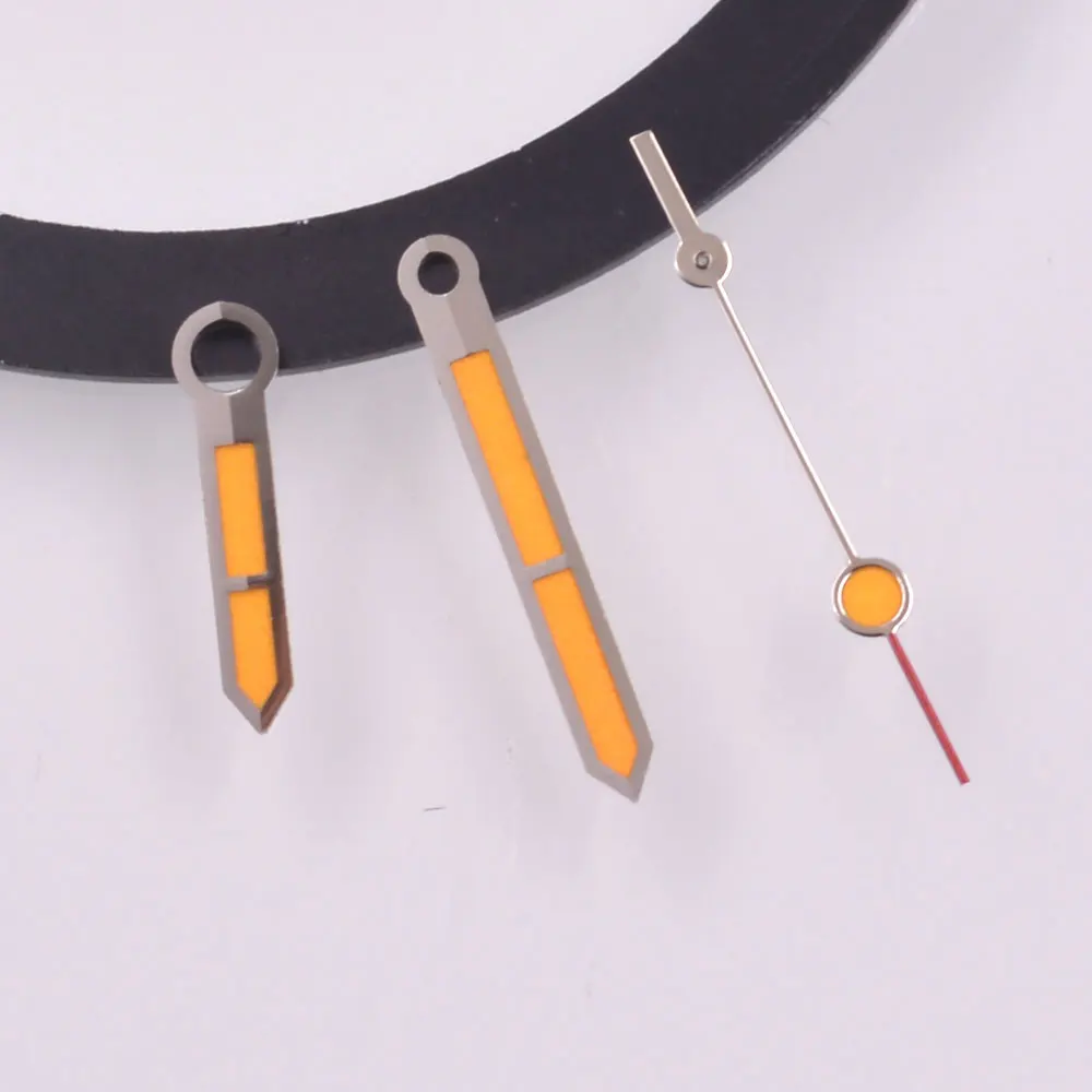 يد ساعة مضيئة للحركة التلقائية ، إكسسوارات خضراء ، تناسب NH35 ، NH36 ، ETA2824 ، PT5000 ، ST2130