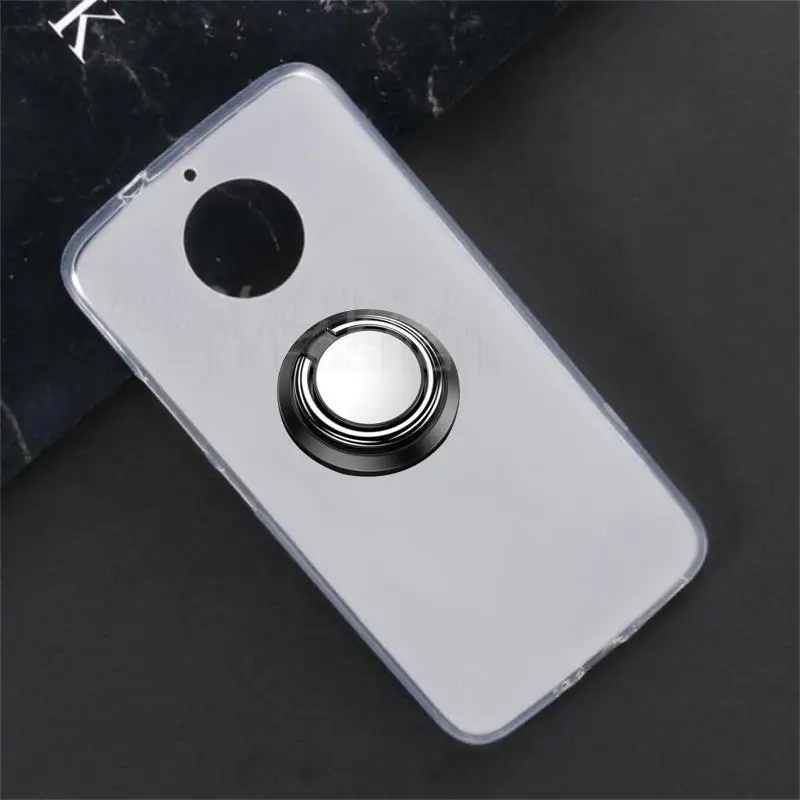 Phone Funda Phone Case For Motorola MOTO G5S XT1793 XT1794 XT1792 Magnetic With Ring Finger Ring Soft Silicone Cover