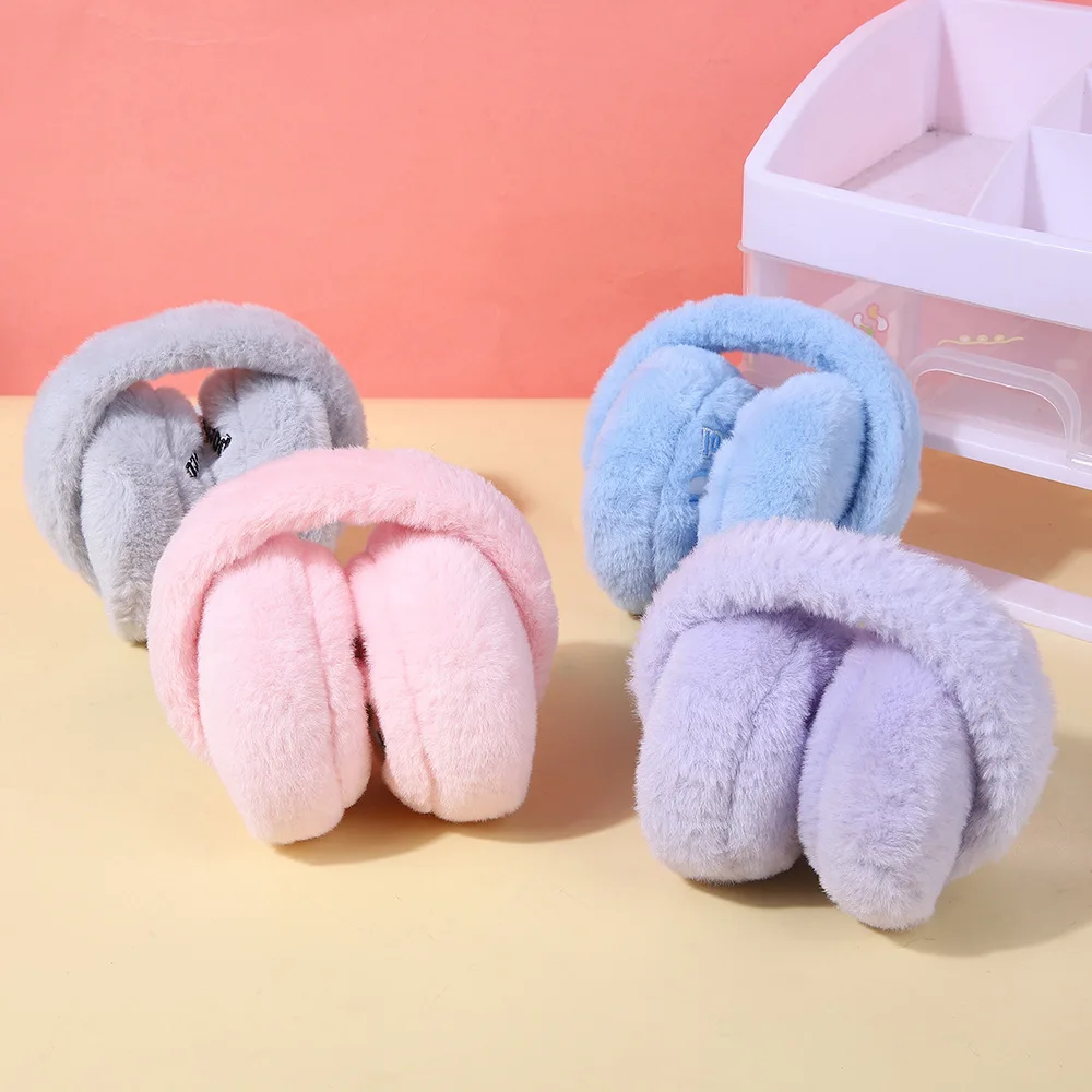 Miniso earmuffs cartoon student women winter plus velvet ear protection men warm Sanrio ear covering ear warm foldable ear cover