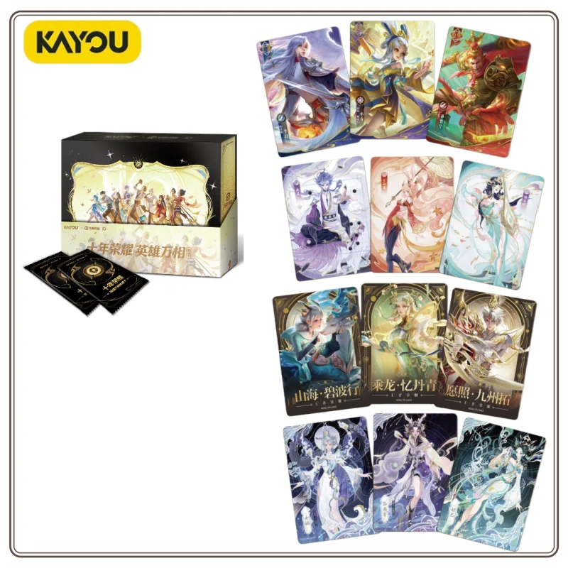 new-original-kayou-honor-of-kings-arena-of-valor-hero-collection-card-ten-years-of-honor-vol1-rare-collection-card-gift