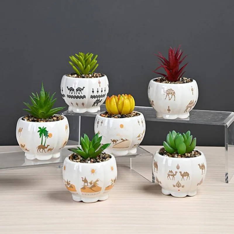 New Middle East Style Fleshy Plant Pot Breathable Vase Bonsai Accessories Flowerpot Garden Supplies Home Decor