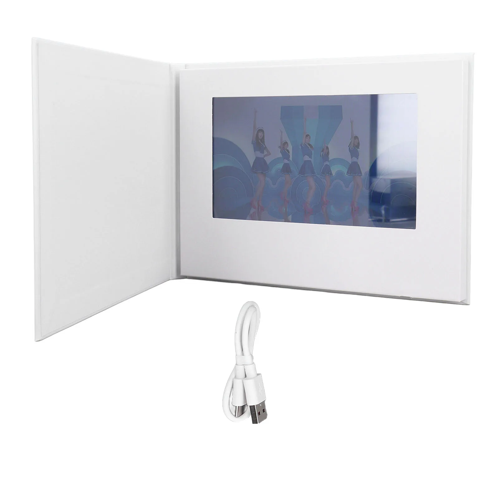 Video Greeting Card HD 7 Inch Touchscreen 4GB Memory Electronic Video Brochure for Birthday Advertising Electronic Brochure