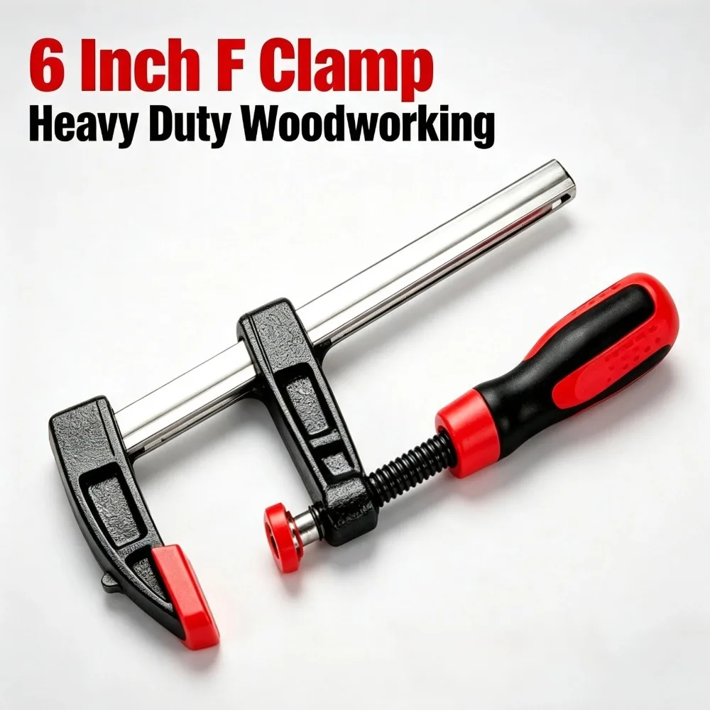 6-Inch Woodworking F-Clamp Quick-Release Metal/Wood Clamp Adjustable Woodworking Fixing Clip Clamp For Welding DIY Hand Tool