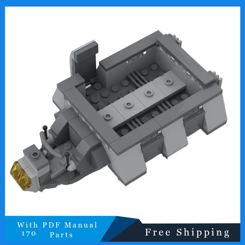 

170 PCS Star Battle Series Creative Grey Air Vehicle Technology Bricks Building Block Model Children Assembly Toy Festival Gift