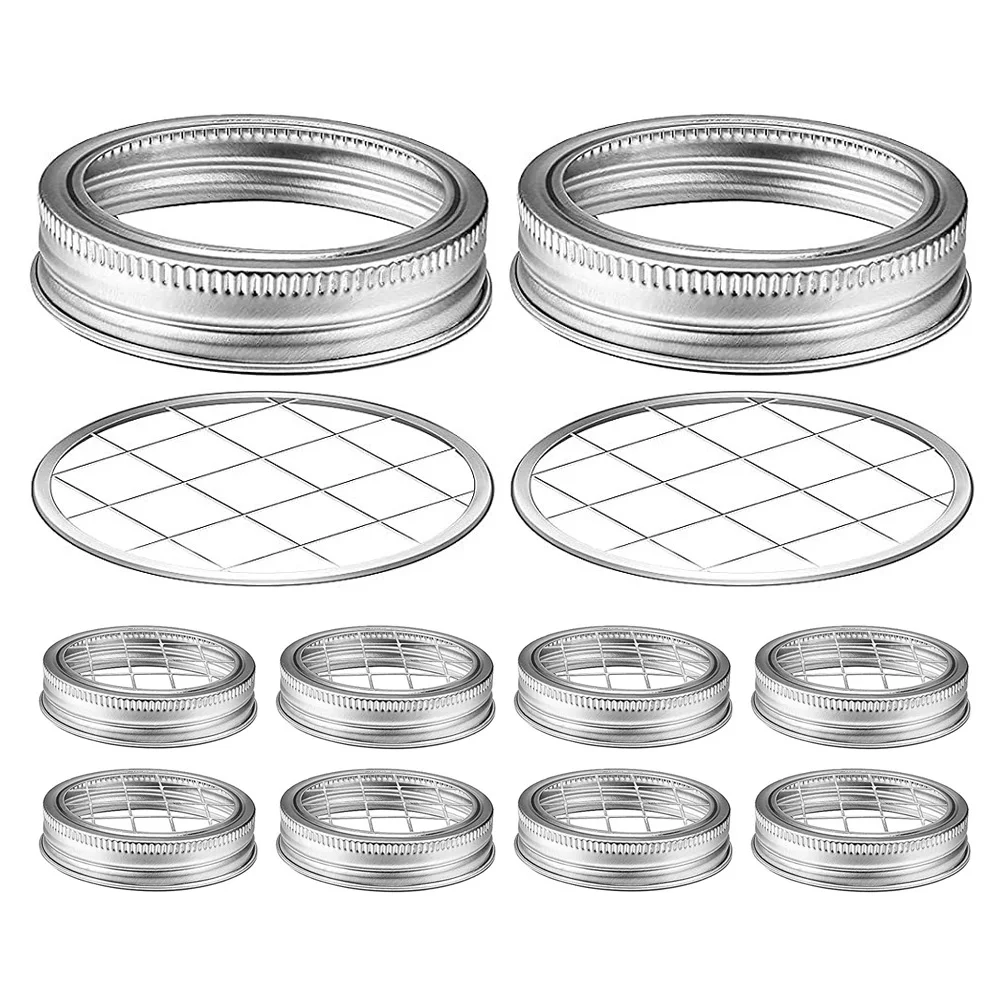 

10pcs Mason Vase Grid 86mm Metal Floral Arrangement Vase Flower Grid Holder Reusable Mesh Cap vase flower grid